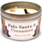 Chandelita Duftkerze mit Palo Santo & Zimt für Meditation & Reinigung – Handgemachte Duftkerzen aus Sojawachs mit Stücken – Vegane Kerze mit Ätherischen Ölen – Aromatherapie Candle – Chakra Kerze