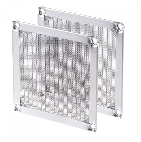 sourcing map 92mm Computer Fan Filter Grills Stainless Steel Mesh Dustproof Case Cover for Computers, Pack of 2