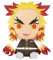 Banpresto - Kyojuro Rengoku Plüschtier, Demon Slayer: Kimetsi no Yaiba, Super großer Plüsch, 32 cm, BP18921, Mehrfarbig