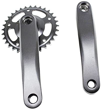 TANGZHIMI Kurbelgarnitur Einzelgeschwindigkeit 32T 170mm Klapprad Rennrad MTB Crankset Aluminiumlegierungs-Kettenblatt-Kettenrad-Kurbel-Set-Bike-Zubehör Fahrrad Kurbelgarnitur