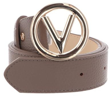 Valentino Damen 3N3-rund Geldbörse, Taupe/Gold, W90