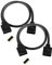 Euroharry - Prolunga per striscia LED a 4 poli, prolunga RGB per 3528 5050 2835 (0,5 m cavo nero)
