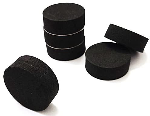 Young Wolf 100Pcs Invisible Round Flower Pot Feet Mats Self-Adhesive EVA Plant Risers Non-Slip Black for Outdoor Indoor Plant Pots 30x11mm