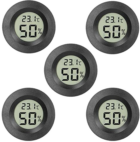 mumbi 5x mini Thermometer Hygrometer Thermo-Hygrometer Temperaturmesser Luftfeuchtigkeit -50℃ bis +70℃ / 10% bis 99%