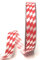 s.dekoda Schleifenband 20m x 15mm Weiß - Rot Bayernraute Oktoberfest Dekoband bayrisch