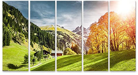 islandburner Prime Bild auf Leinwand Einödsbach Bei Oberstdorf Allgäu Bilder Wandbilder Poster
