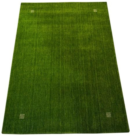 Orientteppich Gabbeh Loom Handgefertigt Teppich 100% Wolle 170X240 cm Grün