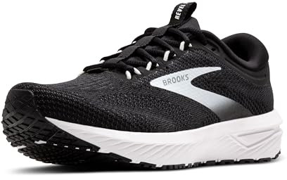 Brooks Herren Revel 7 Sneaker, Black White, 42.5 EU