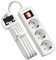 European to UK Plug Adapter, EU to UK Plug Adapter 3 AC Outlet for European Electronic Device, Travel from France, Italy, Spain, Germany,13A/3250W