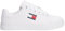 Tommy Jeans Femme Tjw Logo Outsole Sneaker Ess En0En02703 Baskets, White (White), 42 EU