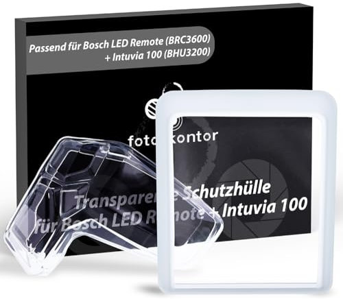 foto-kontor Schutzhüllen 2er Set kompatibel mit Bosch Intuvia 100 (BHU3200) und Bosch LED Remote (BRC3600) klare Hülle E-Bike Fahrrad Display Bedieneinheit Schutz gegen Wasser und Schmutz