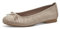 Jana Damen Ballerinas Elegant Vegan, Beige (Beige Print), 41 EU