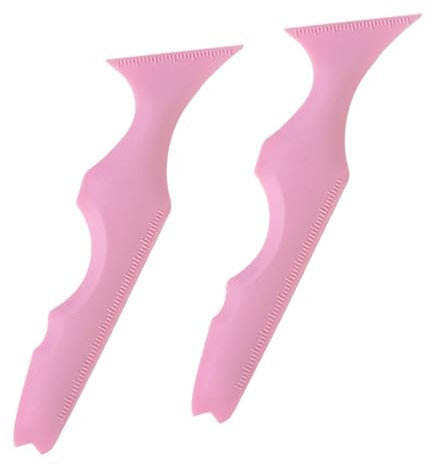 Mikinona Set 2 Stencil Guida Per Eyeliner e Ombretto in Silicone Riutilizzabile, Ausilio Trucco Occhi Resistente e Pratico, Strumento Disegno Eyeliner Per Make-up Feste
