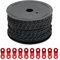 QWORK® 5 mm x 50 M Corde per tende ad alta resistenza, corda per tenda con 10 tenditori in alluminio, corde per tende riflettenti per campeggio, tende, tende da sole, tende da sole