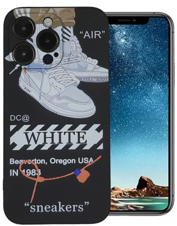 Luychow Compatible with iPhone 13 pro max Case Sports Shoes Cool Sneaker Design Phone Case for iPhone 13 pro max Soft TPU Shockproof Women Men Boys Teen Girls 6.7 Inch