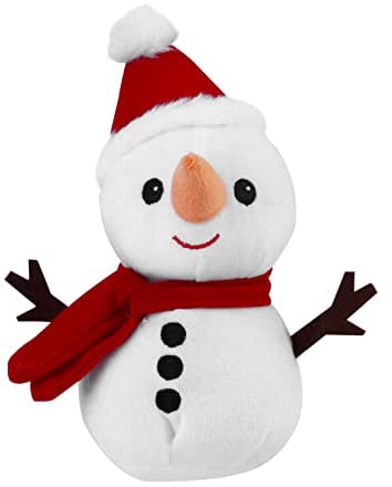 RORPOIR Schneemann Stofftier Puppe Weihnachten Spielzeug 23cm Plüsch Schneemann Puppe