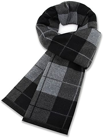 MAKFORT Herren Schal Winter Warm Dicker Klassisch Modern Imitation Kaschmir Herrenschal 180 * 30cm