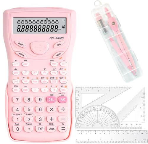 Calcolatrici scientifiche goniometro e bussola, rosa