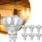 Ivyemons Halogen Leuchtmittel GU10, 6 Pack Dimmable GU10 Halogen 50W High Output CRI100, 500LM 2800K Warm White, Flicker-Free, GU 10 Halogen Leuchtmittel for Track Light, Recessed Light