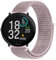 GIOPUEY Nylon Bracelet Compatible avec Polar Ignite 3, 20mm Réglable Boucle Nylon Respirant Sport Loop Bracelet, Homme Femme - Pink