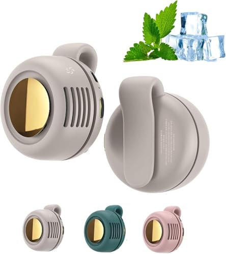 Small Clip Fan, Portable Silent Mini Bladeless Clip Fan, 3 Speeds Clip-on Fans For Shirt, Mini Whirlwind Fans For Waist Clips (White)