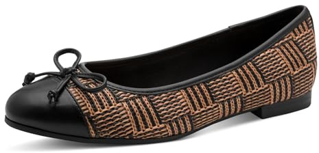 MARCO TOZZI Damen Ballerinas weiches Feel Me Fußbett weiches Innenfutter Vegan Modisch