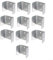 Lot de 10 clips en acier galvanisé pour panneaux de clôture de sécurité pour treillis et bois (32 mm)
