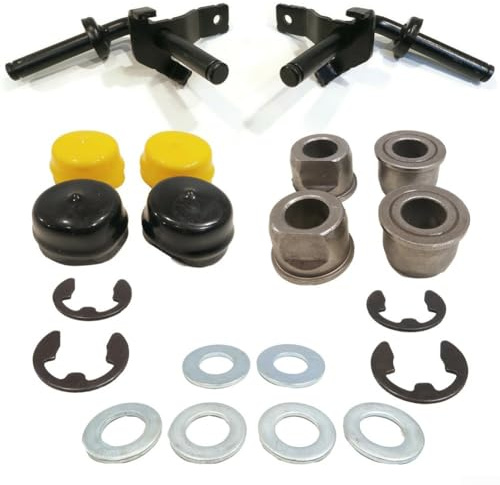 Honseadek Vorderlenkspindel Kit für D100 D150 Modelle, LH und für RH Spindelmontage, Metallspindel und Buchsen Set kompatibel mit Rasentraktoren D100 D105