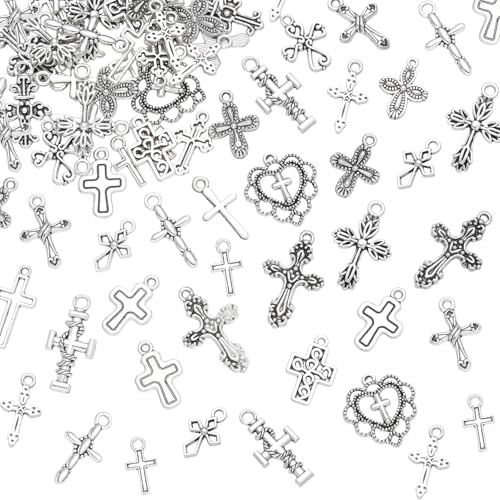 LEGENTLISUR 100 Stück Charms Anhänger Für Armbänder Antike Anhänger Tibetischer Legierung Pendants Für Schmuckherstellung Halsketten Ohrringe Schlüsselanhänger Und DIY Projekte