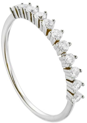 Tolldek Eheringe 950 Platinum, Schmal Trauringe mit Diamant Echt Goldschmuck, Pärchen Ringe PT950, Gr.54 (17.2)