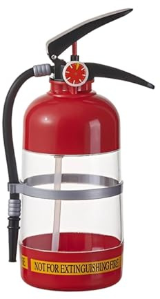 Feuerlöscher Bierfass Getränkespender - Tragbare Zapfanlage Mit Pumpe Für Familienfeiern | Feuerwehrman Geschenk Für Männer Geburtstag | Wein Spirituosen Partyfass Schnapsbar Gadget