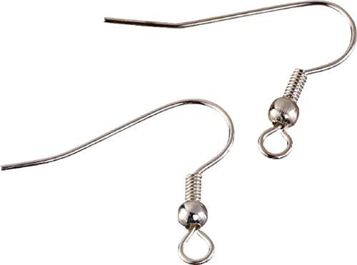Gütermann / KnorrPrandell 2369028 - Ohrfeder 15x25mm versilbert, 10 Stück /Beutel