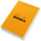 Rhodia 10200C Notizblock (kariert, 52 x 75 mm, 80 Blatt) 1 Stück orange