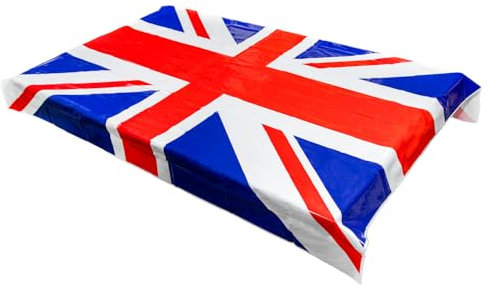 Kunststoff-Tischdecke, Motiv: Union Jack, 137 x 182 cm, perfektes Accessoire für Jubiläen