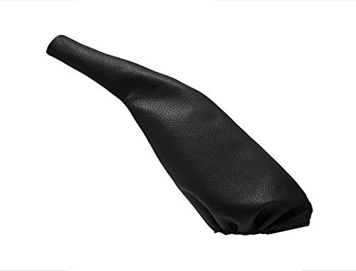 JPstraps - Funda Palanca de Freno Cuero Piel Natural Negro Compatible con Seat Ibiza II (1993-2001)