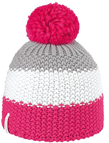 Brekka Bommelmütze Ski Pon, Fuxia, One Size
