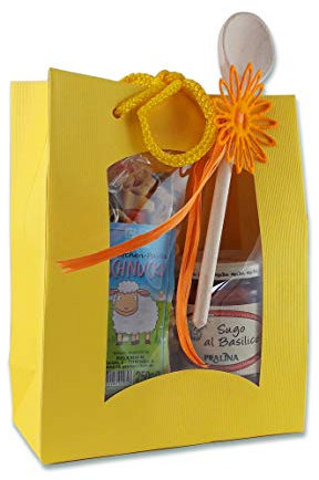 Bull & Bear Pasta bunte Schäfchen-Nudeln “Schnucki” 250g, Motivnudeln Schaf, im Set mit Sugo al Basilico, handgefertigt, Geschenk