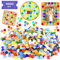 Csdtylh 1000 Stück Mosaikfliesen, Glas-Mosaikfliesen zum Basteln, Bulk, gebeizte Mosaikglasstücke, Mosaikzubehör für Heimdekoration, Kunsthandwerk, DIY-Projekte, blickdicht (quadratisch)