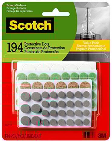 3M Scotch Rubber Pad Bumpers: Surface Protection / 194-pack (Multicolored) / 4-Pack