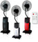 VENTILADOR Digital Dardaruga WFD NEBULIZADOR (tanque XXL de 3.10 litros) Ionizador, Antimosquitos y Repelente de Insectos, Compartimento AROMA, Temporizador, Control Remoto, Oscilación, Ruedas (PLATA)