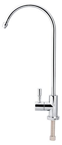 1/4 '' Edelstahl Wasserhahn verchromt Umkehrosmose Gans Hals Trinkwasser Filter Küchenarmatur