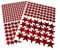 309 Sterne Aufkleber Set Sticker Deko Folie selbstklebend Glitter Hologramm Oilslick Bastelmaterial zum Basteln (Flakes Rot K016)