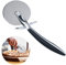 flintronic Pizza Caster - Cortador de pizza, Cortador de pizza, Cuchillo para pizza - Cortador de pizza con mango de nylon | Negro