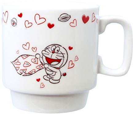 Pottery Doraemon Heart Collection tazze impilabili Japan 105 171 Bianco