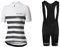 UGLY FROG Radtrikot Damen Kurzarm Fahrradbekleidung Set Outdoor Sports Radfahren Jersey + Radfahren Latzhose Shorts im Sommer
