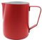 Abcsea 1 Piece Stainless Steel Milk Frothing Pitcher Jug, Milk Frother jug, Milk Foaming Jug for Coffee and Latte Art, Red 350ml/12oz