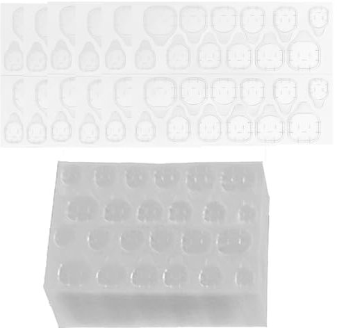 2400 PCS Autocollant à Ongles Double Face Gel Pads Ongles d'Ongle Onglets Adhésifs Respirante Nail Glue Jelly Gel Ruban Adhésif Flexibles Onglet Adhésif Ongles pour Faux Ongles