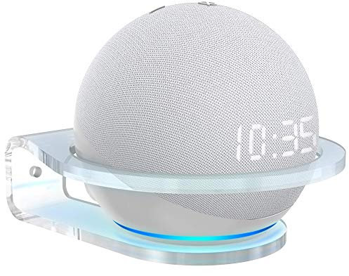 SOKUSIN Wandhalterung für Dot 5 Gen und Dot 4 Gen und HomePod Mini – Dot 3 Stabiler Ständer aus durchsichtigem Acryl, platzsparendes Zubehör, geeignet für Büro, Küche und Wohnzimmer