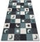 rugsx Teppich Stars Kinderteppich für Babyzimmer, Spielteppiche, Kinderzimmer, türkis/grau 300x400 cm