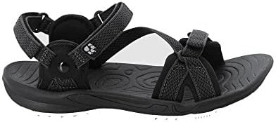 Jack Wolfskin Damen Lakewood Ride W Sandale, Black/Grey, 38 EU